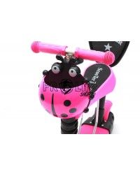 Самокат 5в1 божья коровка музыкальный розовый Самокат 5в1 божья коровка музыкальный розовый