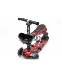 Самокат scooter 3в1 пламя Самокат scooter 3в1 пламя