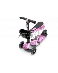 Самокат scooter 3в1 военный розовый Самокат scooter 3в1 военный розовый