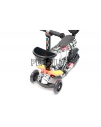 Самокат scooter 5в1 черно-белый Самокат scooter 5в1 черно-белый