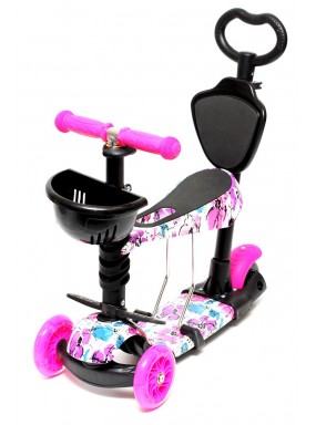 Самокат 5в1 цветы 2019 Самокат 5в1 цветы 2019