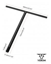 Руль VENOM Black 31.8 мм IHC, SCS
