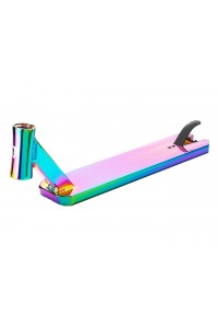 Дека FOX Raw  4.5*520mm, rainbow для трюкового самоката