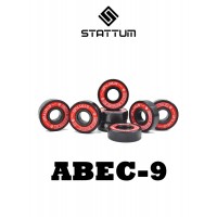 Подшипники Stattum ABEC-9 красный chrome box