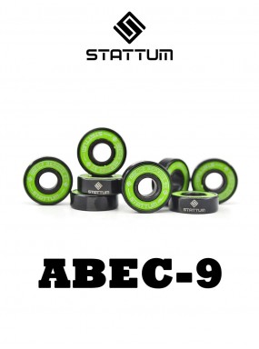 Подшипники Stattum ABEC-9 зеленый chrome box