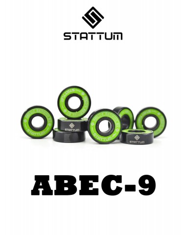 Подшипники Stattum ABEC-9 зеленый chrome box