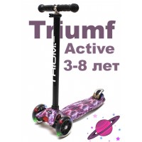 Самокат Triumf SKL-07LP maxi print space трехколесный / кикборд
