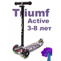 Самокат Triumf SKL-07LP maxi print forest трехколесный / кикборд