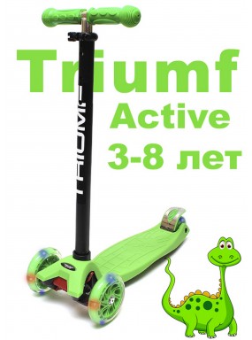 Самокат triumf maxi flash зеленый Самокат triumf maxi flash зеленый