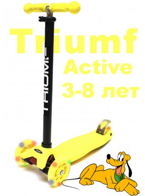 Самокат Triumf maxi flash желтый Самокат Triumf maxi flash желтый