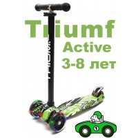 Самокат Triumf SKL-07LP maxi print racer трехколесный / кикборд