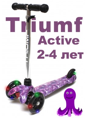 Самокат Triumf mini up flash print space Самокат Triumf mini up flash print space