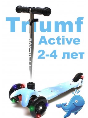 Самокат Triumf mini up flash print dolphin Самокат Triumf mini up flash print dolphin