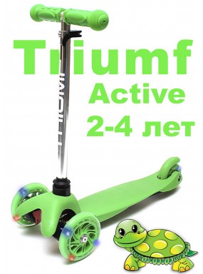 Самокат Triumf mini up flash зеленый Самокат Triumf mini up flash зеленый