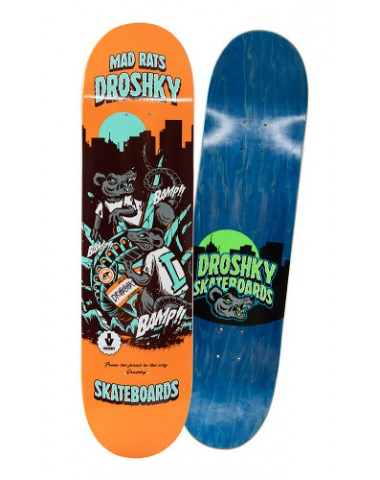 ДЕКА Droshky Deck Mad Rats Orange 8x31.75 для скейтборда