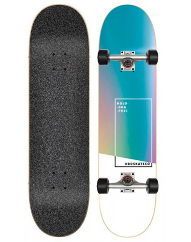Скейтборд в сборе BD Complete  Holographic -Teal 8x31.75 Трюковый для детей / подростков