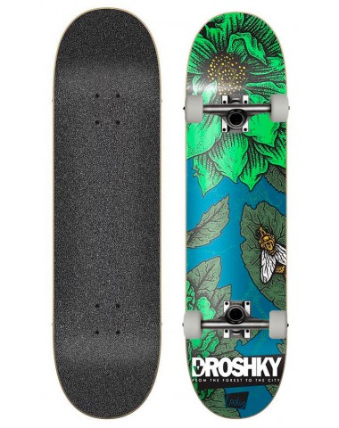 Скейтборд в сборе Droshky Deck Lasting Series Sky wood 8x31.75 Трюковый для детей / подростков