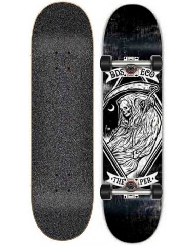 Скейтборд в сборе BD Reaper Black 8.0x31.75 Трюковый для детей / подростков