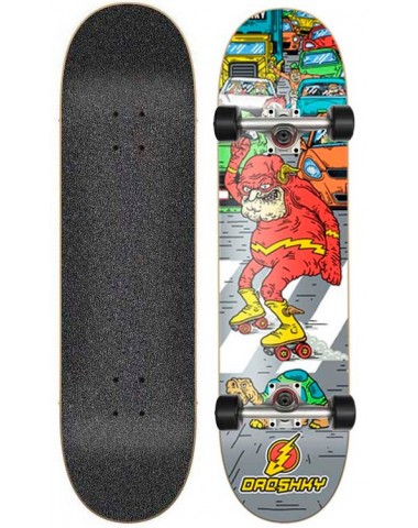 Скейтборд в сборе Droshky Old Superhero Series Slowly Flash 8x31.75 Трюковый для детей / подростков
