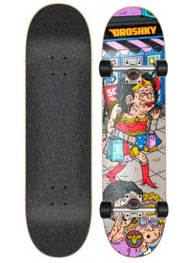 Скейтборд в сборе Droshky Old Superhero Series Wonder Shopping Woman 8x31.75