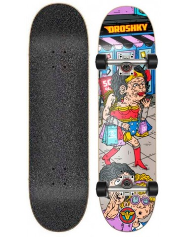 Скейтборд в сборе Droshky Old Superhero Series Wonder Shopping Woman 8x31.75 Трюковый для детей / подростков
