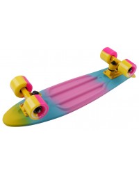Миникруизер Multicolor 22"6" Abec 7 chrome pink yellow Миникруизер Multicolor 22"6" Abec 7 chrome pink yellow