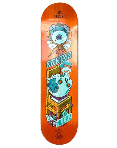 ДЕКА BD Mas Madera Series - Skull Orange - 8X31.75 для скейтборда