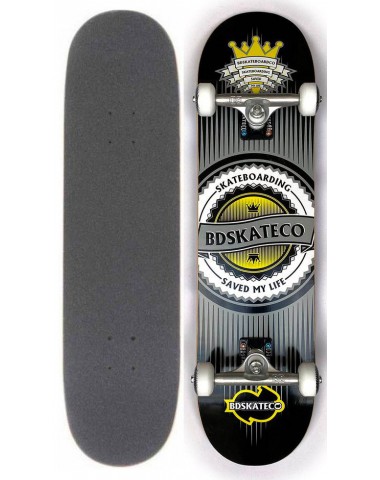 Скейтборд в сборе BD Complete BD Crown label black  - 8x31.75 Трюковый для детей / подростков Скейтборд в сборе BD Complete BD Crown label black  - 8x31.75 Трюковый для детей / подростков