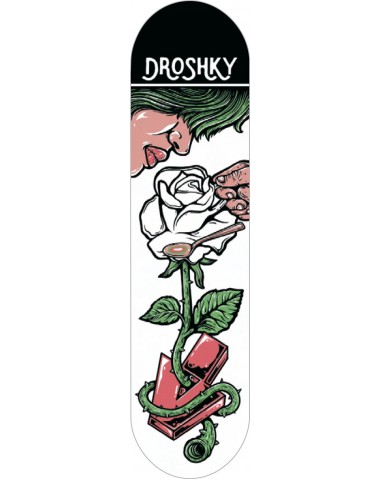 ДЕКА Droshky Deck Surrealism Series Rose Cup red 8X31.75 для скейтборда