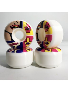 Комплект колес Droshky Wheel POP Art Series Monroe White Wheel 52mm 102A XB shape
