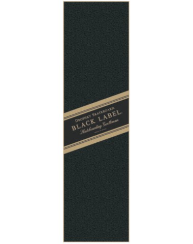 Шкурка Droshky Griptape Johnny Walker Black 9x33 для скейтборда / самоката