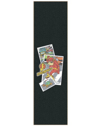 Шкурка Droshky Griptape  Old Superhero Series Slowly Flash 9x33 для скейтборда / самоката