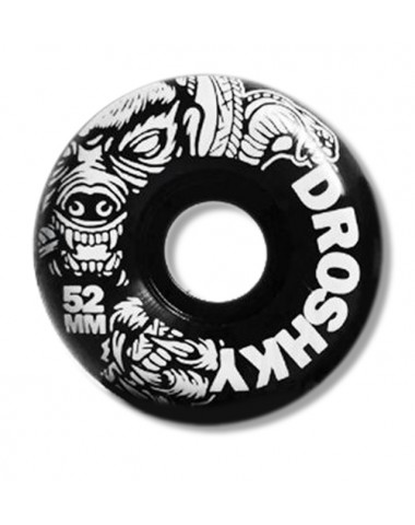 Комплект колес Droshky Wheel Badger Series Night Black Wheel 52mm 100A XB shape для скейтборда Комплект колес Droshky Wheel Badger Series Night Black Wheel 52mm 100A XB shape для скейтборда