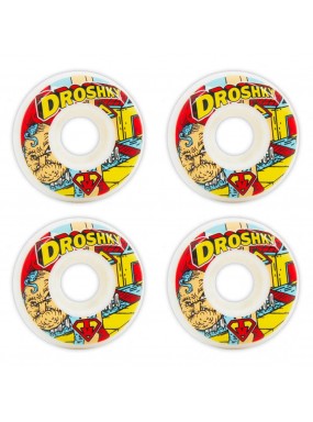 Комплект колес Droshky Wheel Old Superhero Series Old Man White Wheel 52mm 100A Round shape