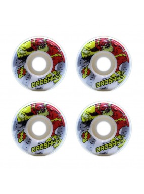 Комплект колес Droshky Wheel Old Superhero Series Slowly Flash White Wheel  52mm  100A Round shape