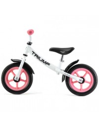 Беговел AKB-1289 Triumf Active белый с розовым колесами Беговел AKB-1289 Triumf Active белый с розовым колесами