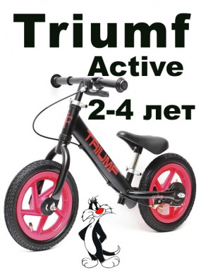 Беговел Алюминиевый Triumf Active AL-1201TW 2019 черный
