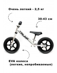 Беговел Алюминиевый Triumf AL1201 2019 серебристый Беговел Алюминиевый Triumf AL1201 2019 серебристый