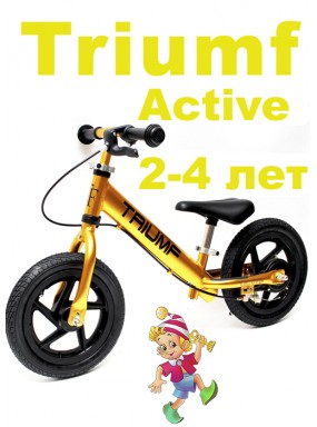 Беговел Алюминиевый Triumf Active AL-1201TW 2019 золотой Беговел Алюминиевый Triumf Active AL-1201TW 2019 золотой