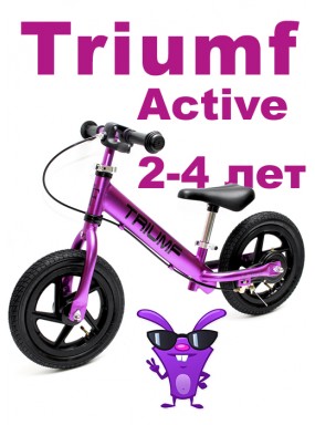 Беговел Алюминиевый Triumf Active AL-1201TW 2019 пурпурный Беговел Алюминиевый Triumf Active AL-1201TW 2019 пурпурный