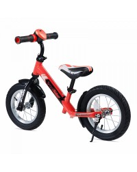 Беговел с ревом мотора, светодиодами и надувными колесами Small Rider Roadster 2 AIR Plus NB (красный)