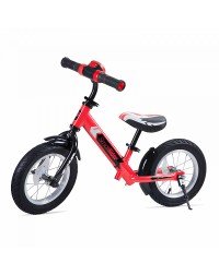 Беговел с ревом мотора, светодиодами и надувными колесами Small Rider Roadster 2 AIR Plus NB (красный)