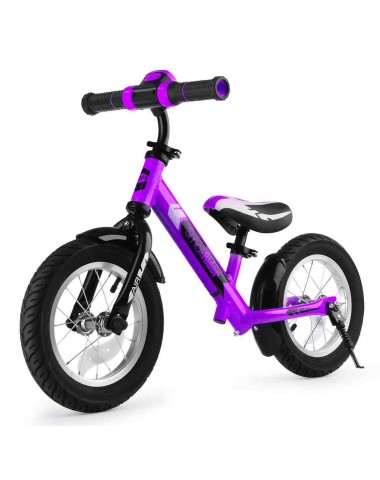 Беговел с ревом мотора, светодиодами и надувными колесами Small Rider Roadster 2 AIR Plus NB (фиолетовый)