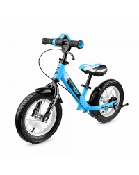 Беговел с ревом мотора, светодиодами и надувными колесами Small Rider Roadster 2 AIR Plus (синий)