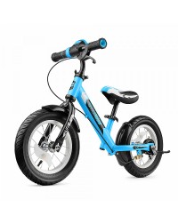 Беговел с ревом мотора, светодиодами и надувными колесами Small Rider Roadster 2 AIR Plus (синий)