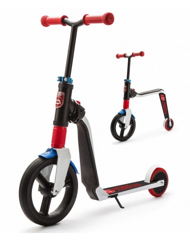 Детский беговел-самокат Scoot&Ride Highway Freak  (бело-красно-синий)