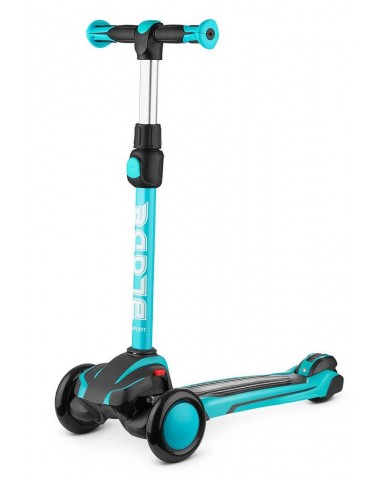 Самокат Blade Sport V1 black/aqua трехколесный / кикборд