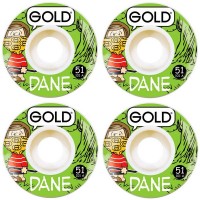 Колёса GOLD WHEELS Gang Dane 51 mm для скейтборда
