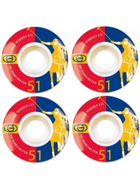Колёса GOLD WHEELS Karat Club (Red/Blue) 51 mm