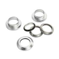 Рулевая колонка Fox стандарт 1 1/8 с чашками серебро для трюкового самоката